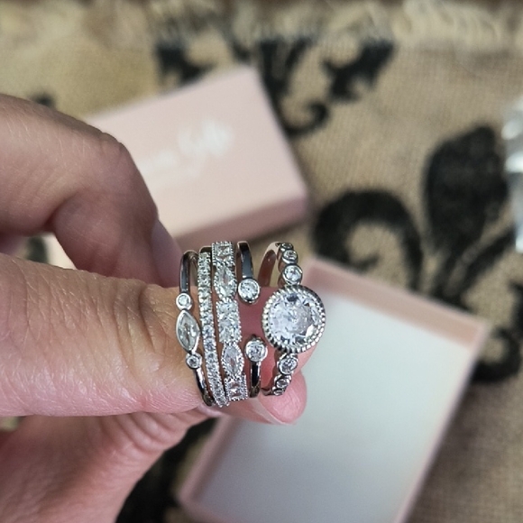 Sterling Silver Stackable Ring Set - Picture 2 of 5